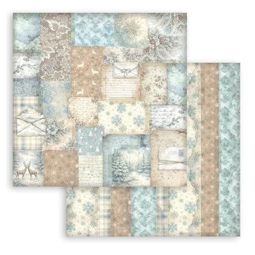 Stamperia White Christmas 12x12 Inch Paper Pack Maxi Background Selection by Cristina Radovan (SBBL191) - Postage as per Actual