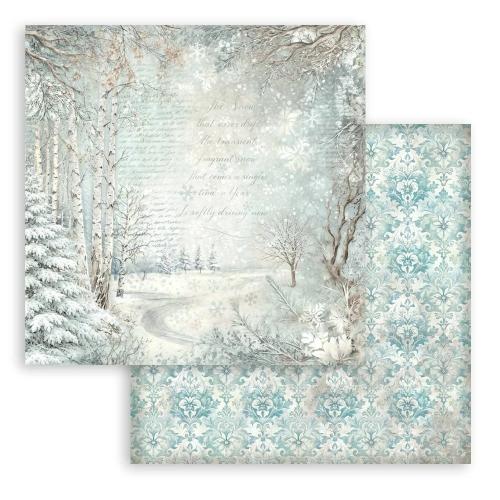 Stamperia White Christmas 12x12 Inch Paper Pack Maxi Background Selection by Cristina Radovan (SBBL191) - Postage as per Actual