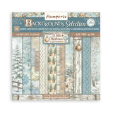 Stamperia White Christmas 8x8 Inch Paper Pack Maxi Background Selection by Cristina Radovan (SBBS147)