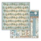 Stamperia White Christmas 8x8 Inch Paper Pack Maxi Background Selection by Cristina Radovan (SBBS147)