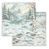 Stamperia White Christmas 8x8 Inch Paper Pack Maxi Background Selection by Cristina Radovan (SBBS147)