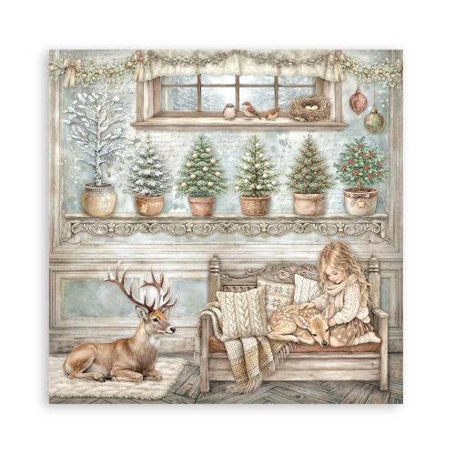 Stamperia White Christmas 12x12 Inch Paper Pack (Single Face) by Cristina Radovan (SBBXLB39) - Postage as per Actual