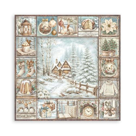 Stamperia White Christmas 12x12 Inch Paper Pack (Single Face) by Cristina Radovan (SBBXLB39) - Postage as per Actual