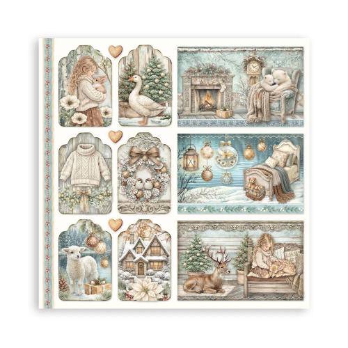 Stamperia White Christmas 12x12 Inch Paper Pack (Single Face) by Cristina Radovan (SBBXLB39) - Postage as per Actual