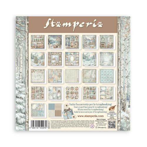 Stamperia White Christmas 8x8 Inch Paper Pack (Single Face) by Cristina Radovan (SBBSXB27)