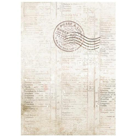 Stamperia Our Way A6 Rice Paper Backgrounds Selection (8pcs) (DFSAK6061)