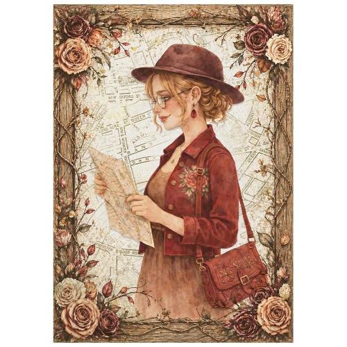 Stamperia Our Way A6 Mini Rice Paper Selection (8pcs) (DFSA6X12)