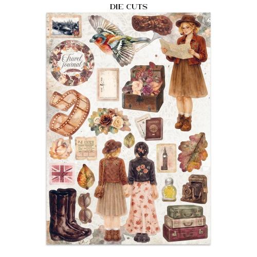 Stamperia Our Way Junk Journal Stickers, Backgrounds, Cut-Outs (SBJK30)