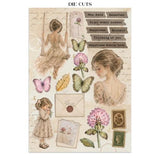 Stamperia Flowers and Poems Junk Journal Stickers, Backgrounds, Cut-Outs (SBJK31)