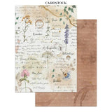 Stamperia Flowers and Poems Junk Journal Stickers, Backgrounds, Cut-Outs (SBJK31)