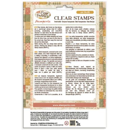 Stamperia Cozy Family Clear Stamps (WTK248)