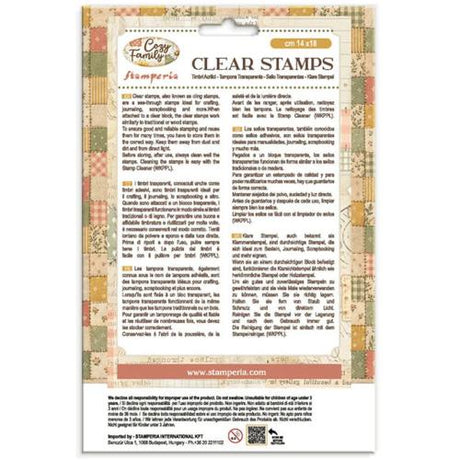 Stamperia Cozy Family Clear Stamps (WTK248)