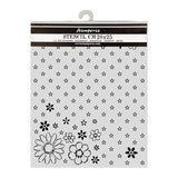 Stamperia Cozy Family Thick Stencils 20x25cm Together Pattern (KSTD223)