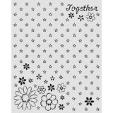 Stamperia Cozy Family Thick Stencils 20x25cm Together Pattern (KSTD223)