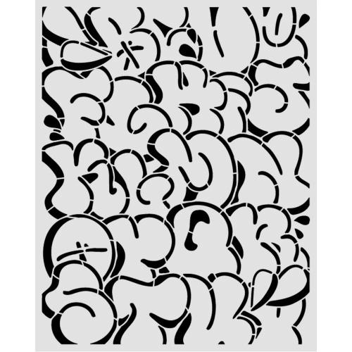 Stamperia Furry Friends 2 Thick Stencils 20x25cm Pop Art Pattern by Antonis Tzanidakis (KSTD227)