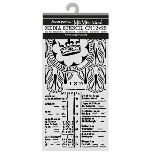 Stamperia Our Way Thick Stencils 12x25cm Crown (KSTDL180)