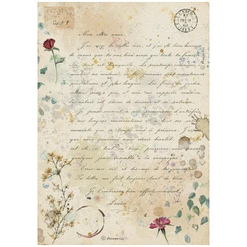 Stamperia Flowers and Poems A4 Rice Paper Selection (6pcs) (DFSA4XFP)
