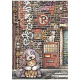 Stamperia Furry Friends 2 A4 Rice Paper Selection (6pcs) by Antonis Tzanidakis (DFSA4XAF)