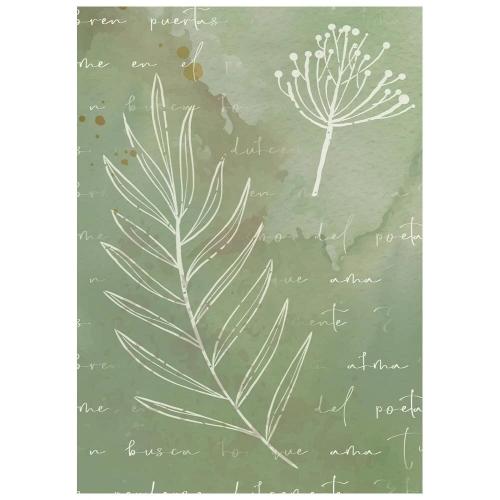 Stamperia Flowers and Poems A6 Rice Paper Backgrounds Selection (8pcs) (DFSAK6062)