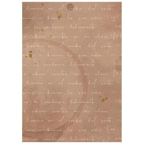 Stamperia Flowers and Poems A6 Rice Paper Backgrounds Selection (8pcs) (DFSAK6062)