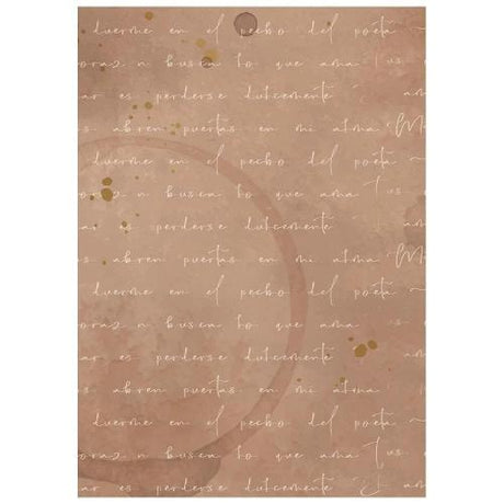 Stamperia Flowers and Poems A6 Rice Paper Backgrounds Selection (8pcs) (DFSAK6062)
