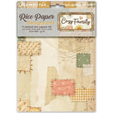 Stamperia Cozy Family A6 Rice Paper Backgrounds Selection (8pcs) (DFSAK6063)