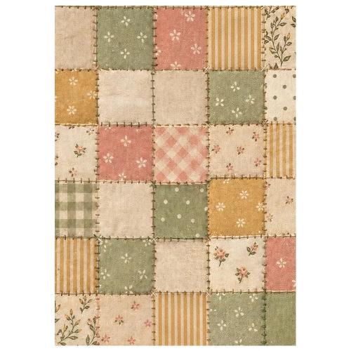 Stamperia Cozy Family A6 Rice Paper Backgrounds Selection (8pcs) (DFSAK6063)
