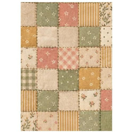 Stamperia Cozy Family A6 Rice Paper Backgrounds Selection (8pcs) (DFSAK6063)