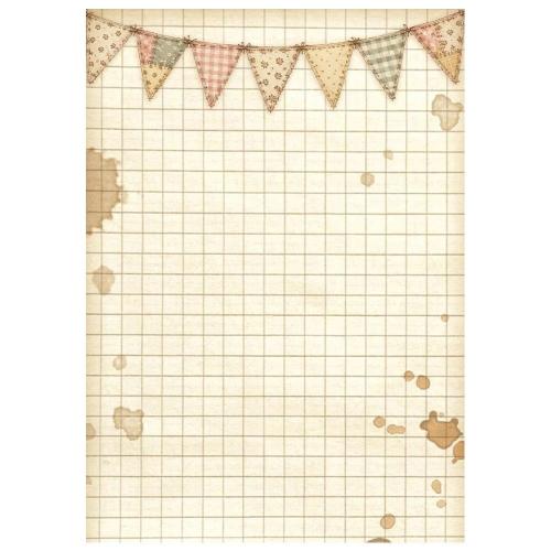 Stamperia Cozy Family A6 Rice Paper Backgrounds Selection (8pcs) (DFSAK6063)
