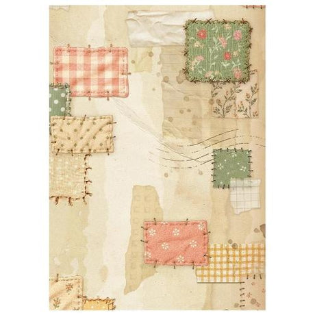 Stamperia Cozy Family A6 Rice Paper Backgrounds Selection (8pcs) (DFSAK6063)