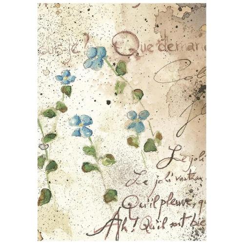 Stamperia Flowers and Poems A6 Mini Rice Paper Selection (8pcs) (DFSA6X13)