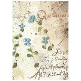 Stamperia Flowers and Poems A6 Mini Rice Paper Selection (8pcs) (DFSA6X13)