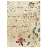 Stamperia Flowers and Poems A6 Mini Rice Paper Selection (8pcs) (DFSA6X13)