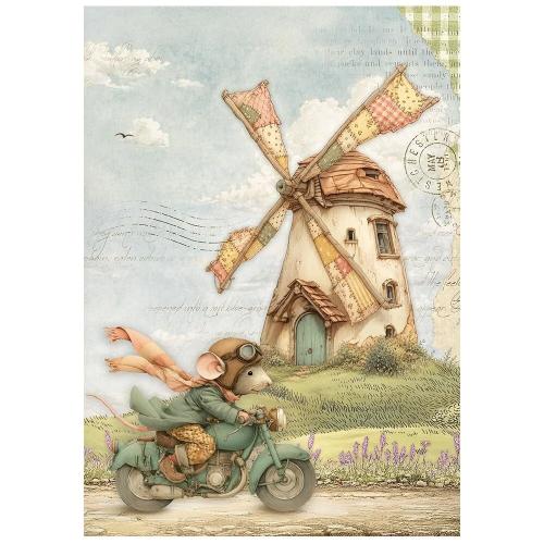 Stamperia Cozy Family A6 Mini Rice Paper Selection (8pcs) (DFSA6X14)