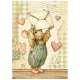 Stamperia Cozy Family A6 Mini Rice Paper Selection (8pcs) (DFSA6X14)