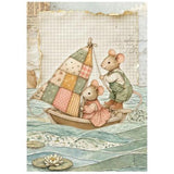 Stamperia Cozy Family A6 Mini Rice Paper Selection (8pcs) (DFSA6X14)