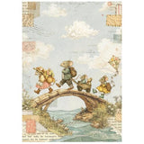 Stamperia Cozy Family A6 Mini Rice Paper Selection (8pcs) (DFSA6X14)