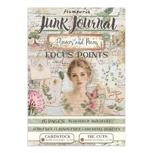 Stamperia Flowers and Poems Junk Journal A5 Focus Points (SBJKS10)