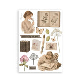 Stamperia Flowers and Poems A5 Washi Pad (8pcs) (SBW37)