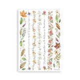 Stamperia Flowers and Poems A5 Washi Pad (8pcs) (SBW37)