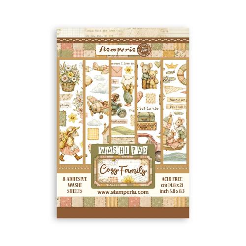 Stamperia Cozy Family A5 Washi Pad (8pcs) (SBW38)