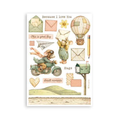 Stamperia Cozy Family A5 Washi Pad (8pcs) (SBW38)