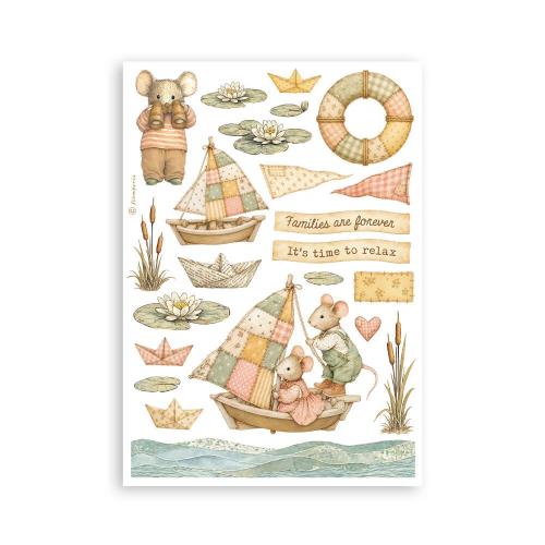 Stamperia Cozy Family A5 Washi Pad (8pcs) (SBW38)