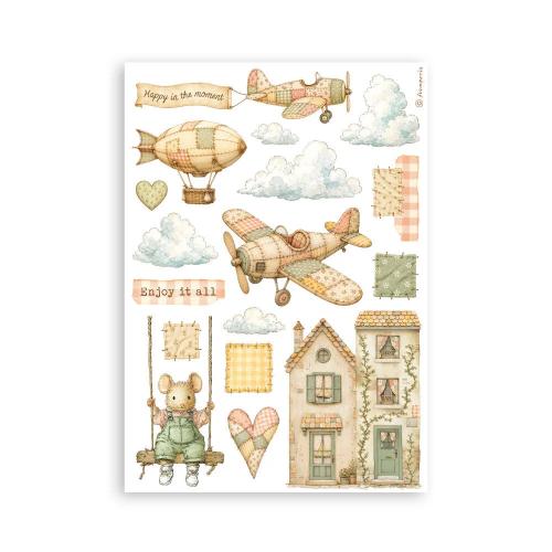 Stamperia Cozy Family A5 Washi Pad (8pcs) (SBW38)