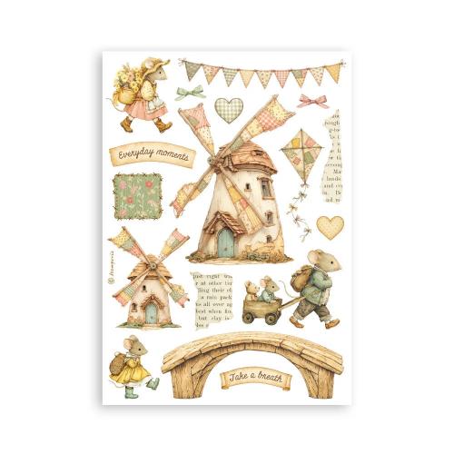 Stamperia Cozy Family A5 Washi Pad (8pcs) (SBW38)