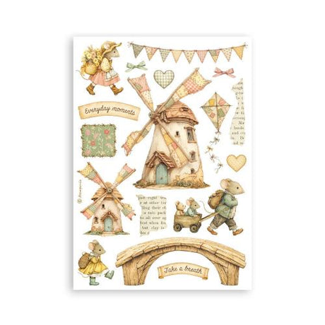 Stamperia Cozy Family A5 Washi Pad (8pcs) (SBW38)