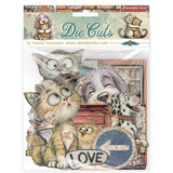Stamperia Furry Friends 2 Die Cuts Assorted by Antonis Tzanidakis (DFLDC146)