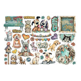 Stamperia Furry Friends 2 Ephemera by Antonis Tzanidakis (DFLCT94)