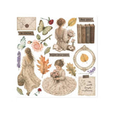 Stamperia Flowers and Poems Rub-On 15,5x15x5cm Assortment (6pcs) (DFLRBX24)