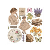 Stamperia Flowers and Poems Rub-On 15,5x15x5cm Assortment (6pcs) (DFLRBX24)